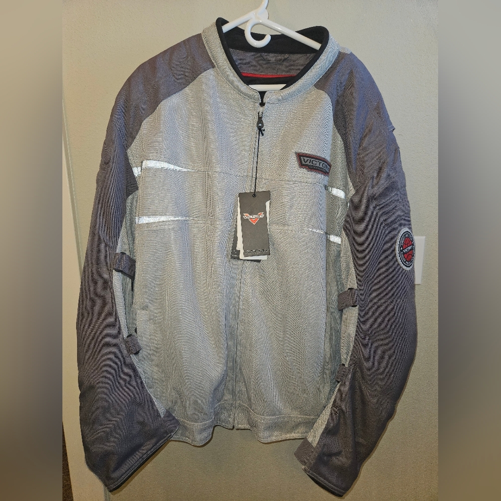 Victory Gray and Black Men's Performance Jacket